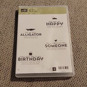 NWT Stampin Up Sale A Bration See Ya Later Stamp Set